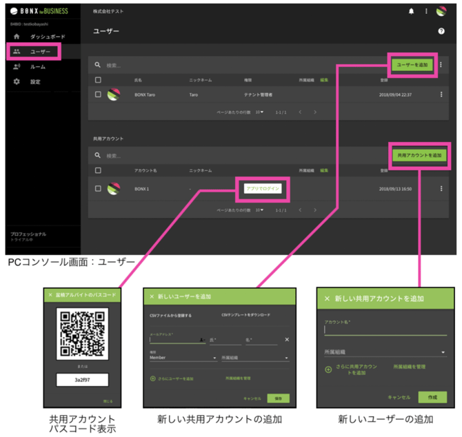 Console_アカウント管理